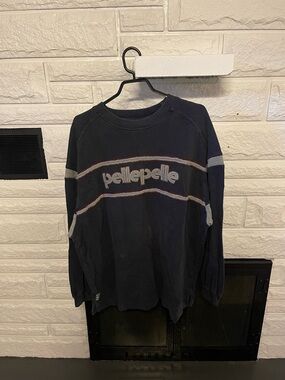 Vintage Pelle Pelle Navy Logo Sweatshirt